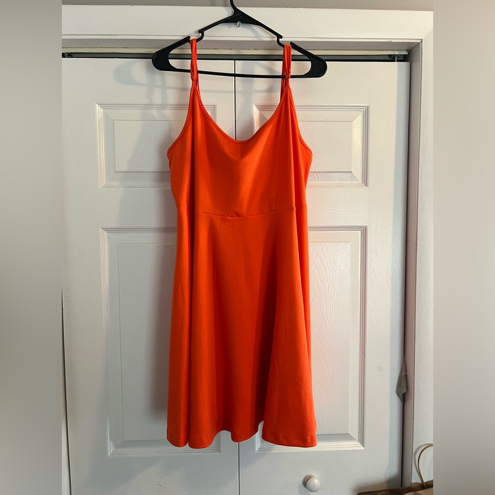 SHEIN Orange Mini Cami Sundress